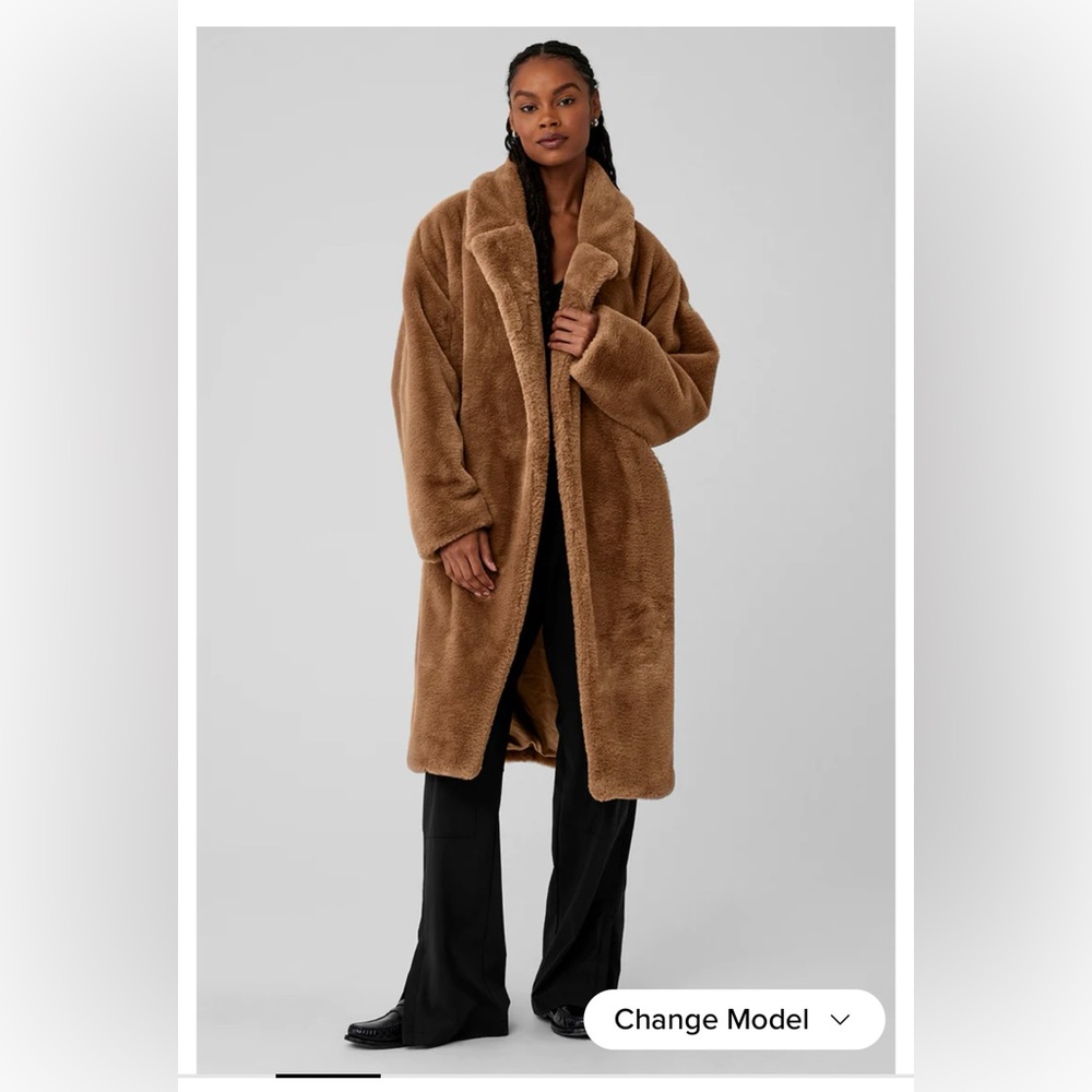 Oversized Faux Fur Trench